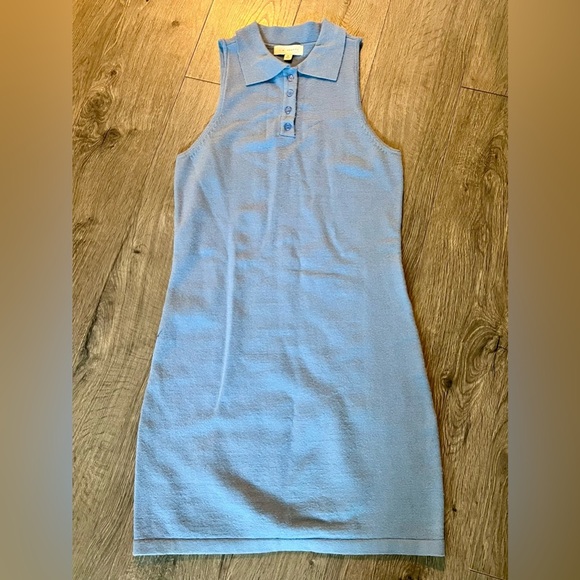 L.A. Hearts Collared Sleeveless Polo Dress Light Blue Medium flattering EUC - Picture 1 of 4